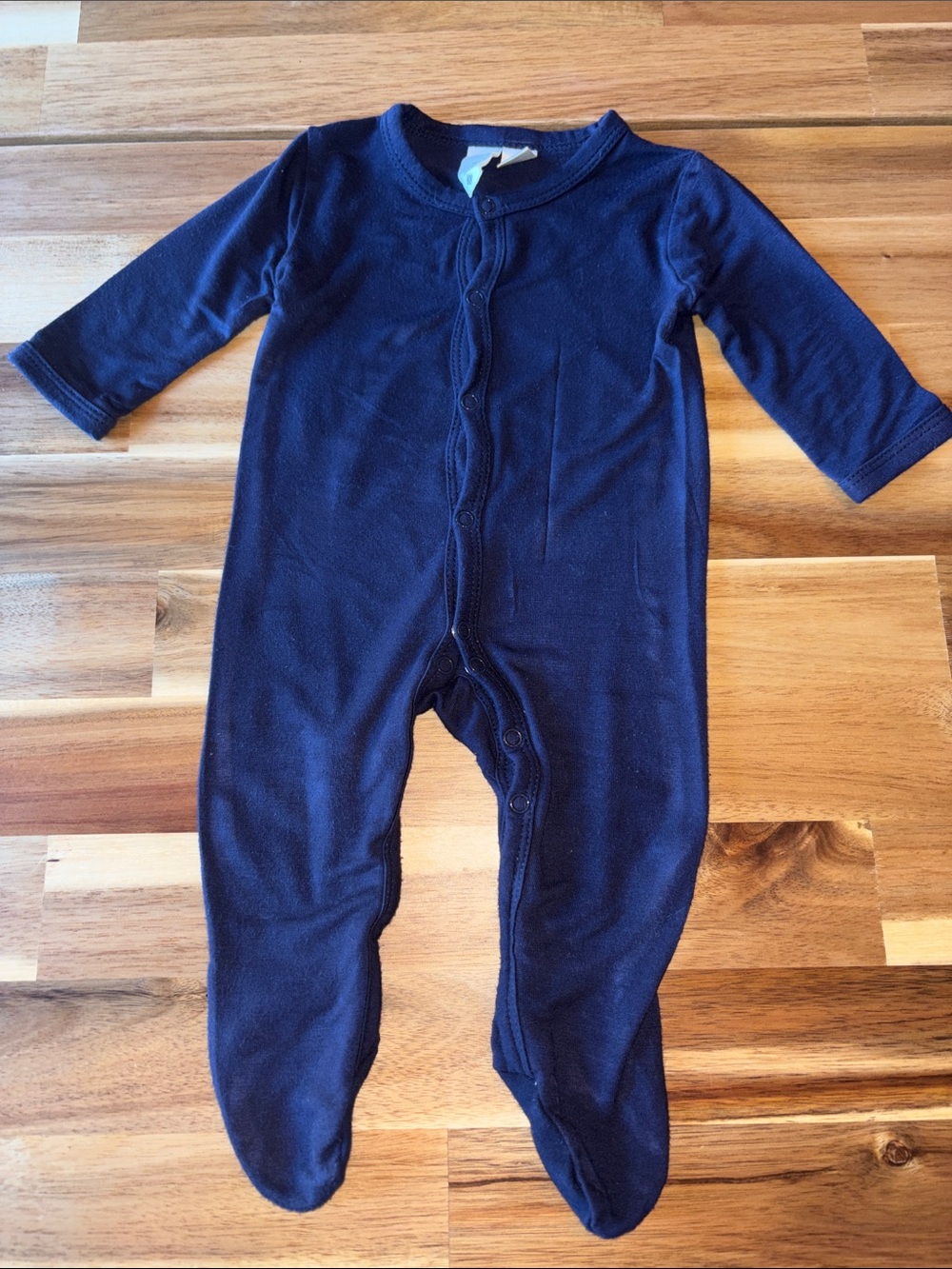 Kyte BABY Navy Blue Footed One-Piece